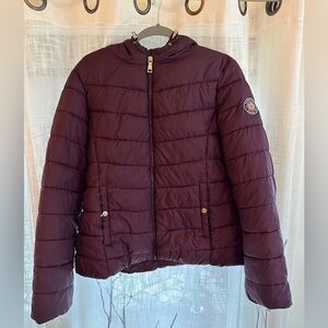 Madden NYC Women’s Purple Puffer Jacket